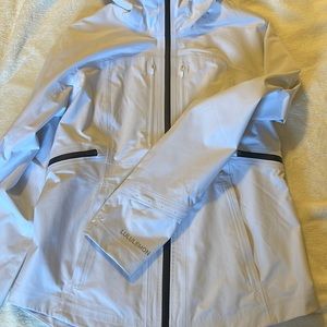 Lululemon white rain jacket